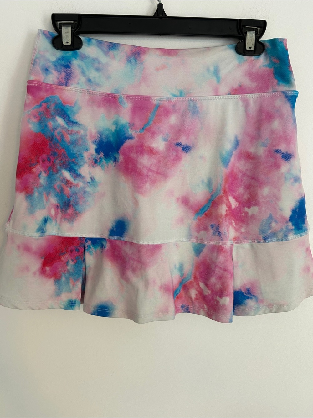 Tie-Dye Pink & Blue Athletic Skater Skirt - Picture 5 of 6